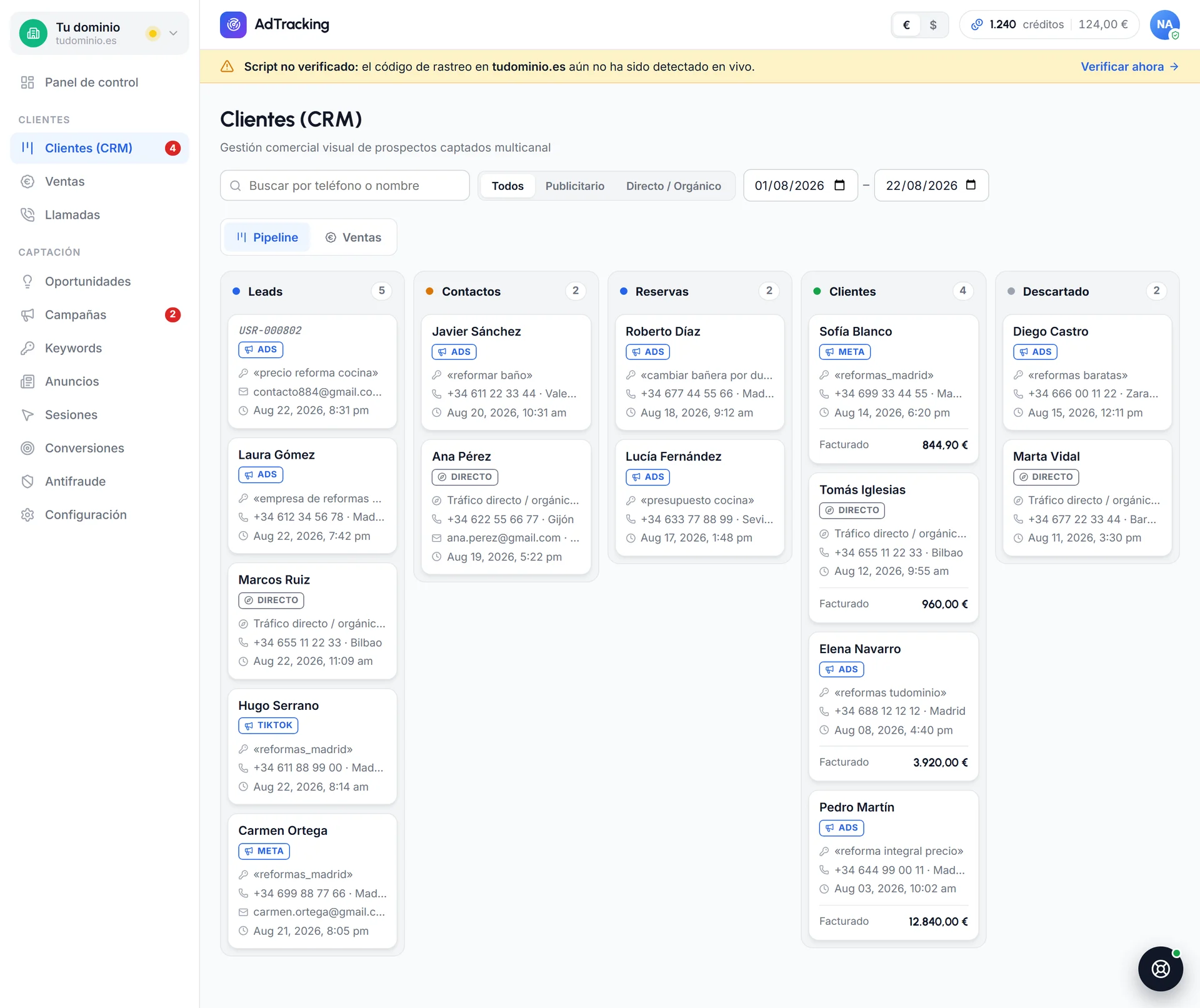 Attribution built into every card