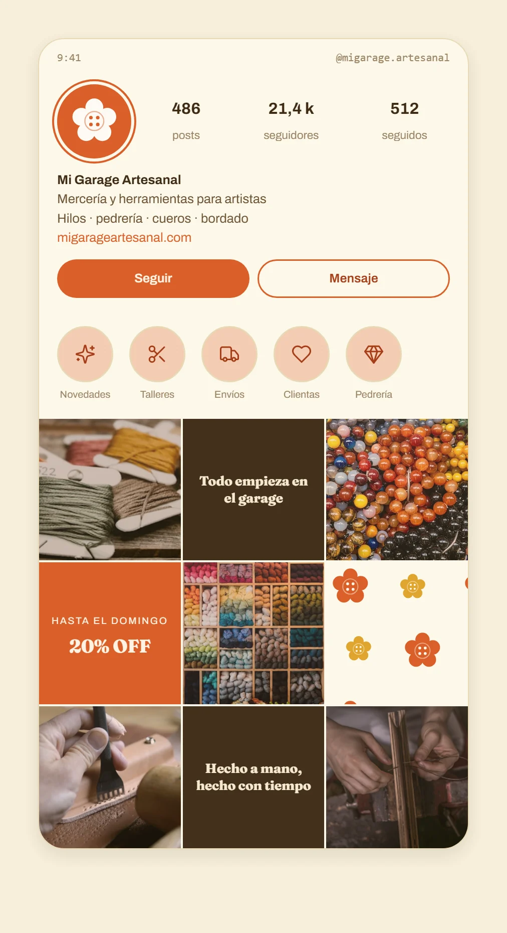 Social content generated from inventory