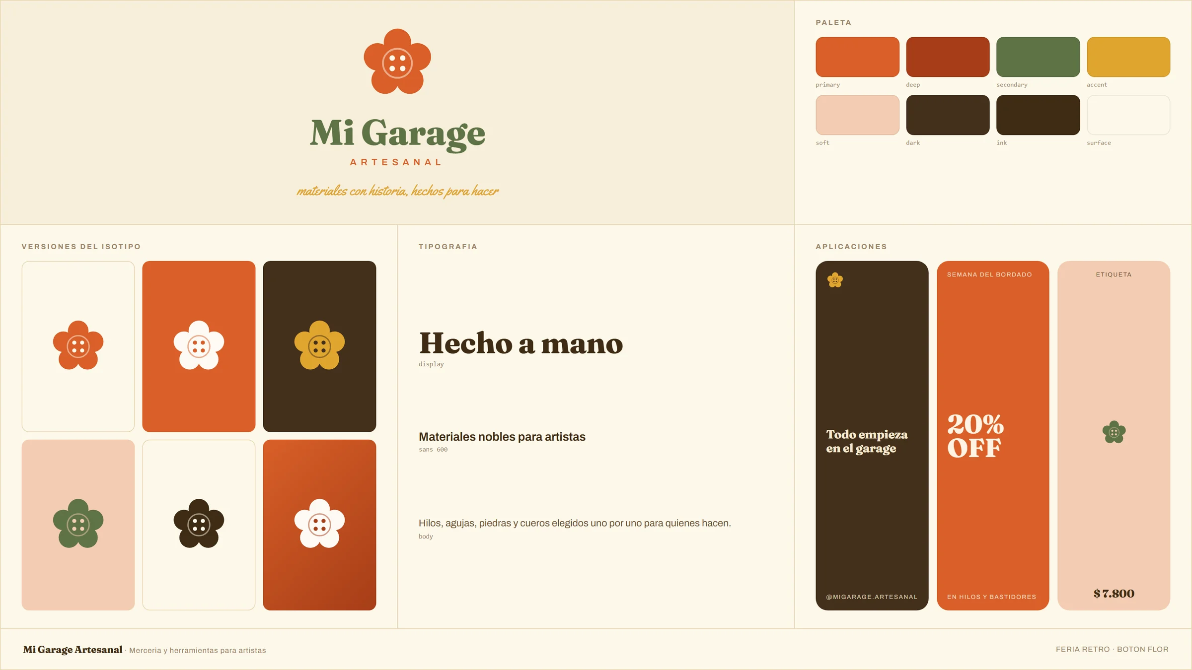 brand board · Feria Retro