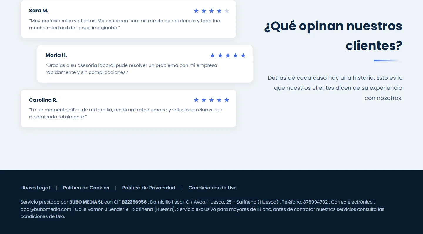 Reviews and the legal small print, in place