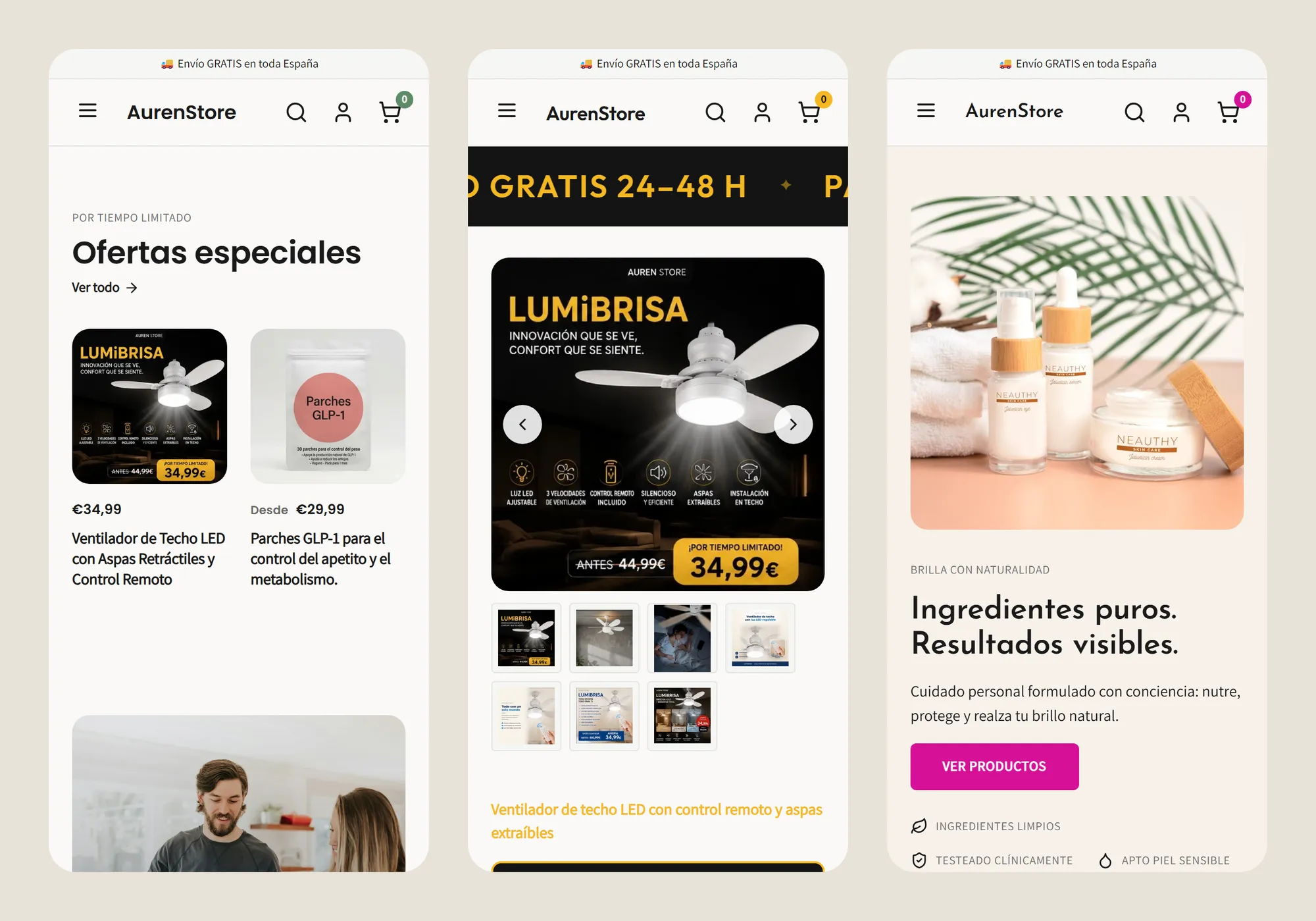 celular · inicio, producto, AurenBeauty