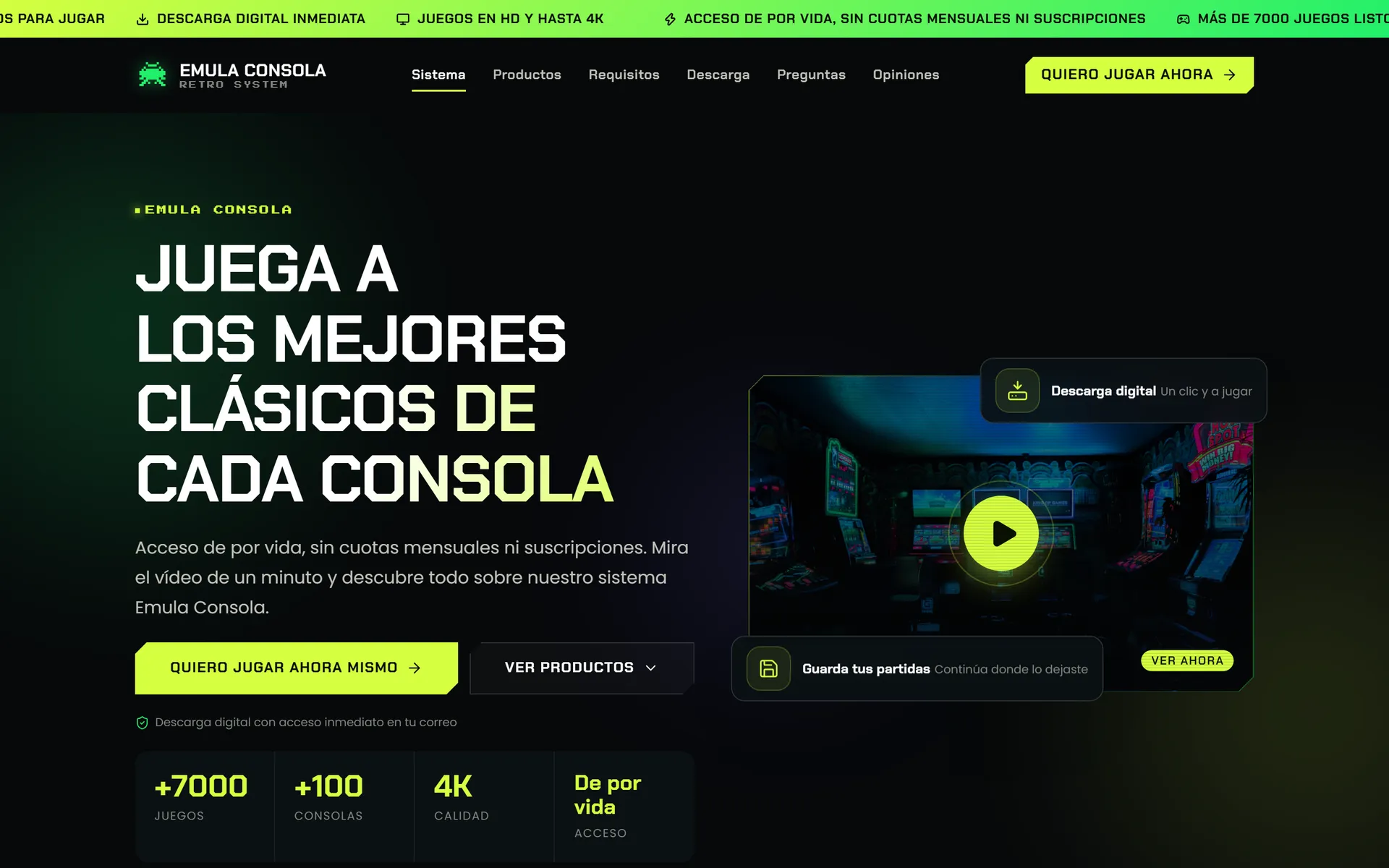 The offer and the video, side by side