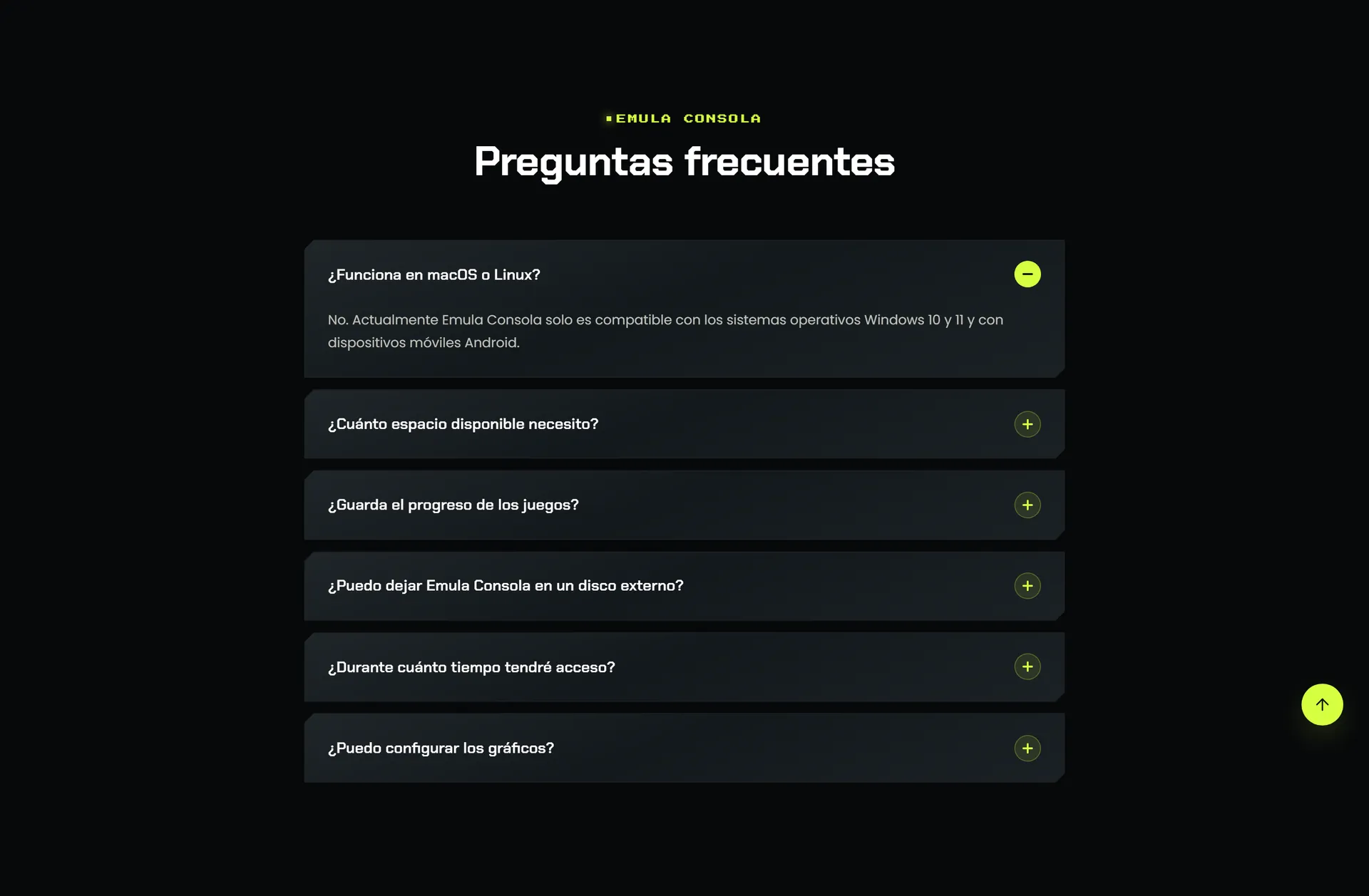 preguntas frecuentes