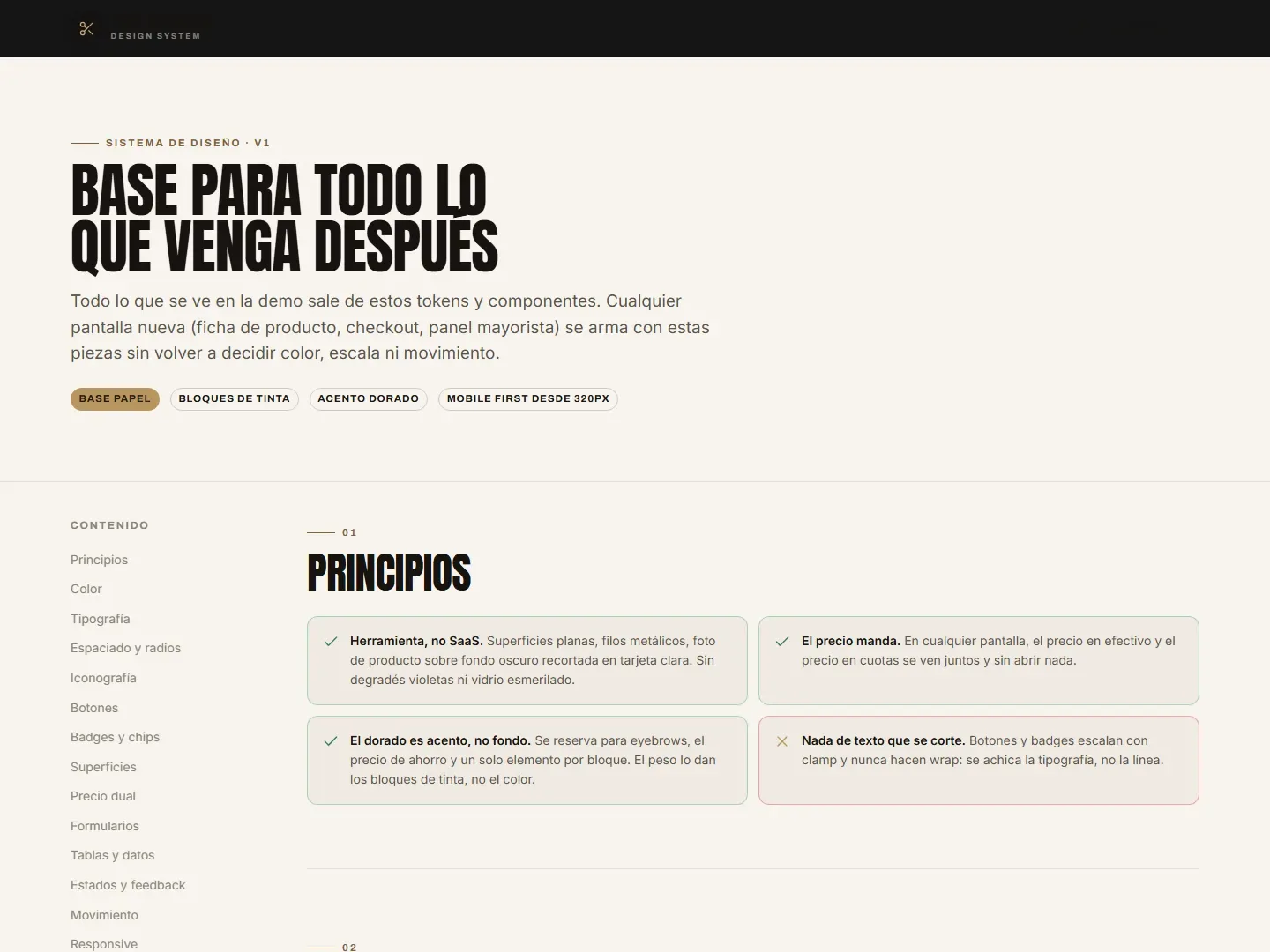 sistema de diseño