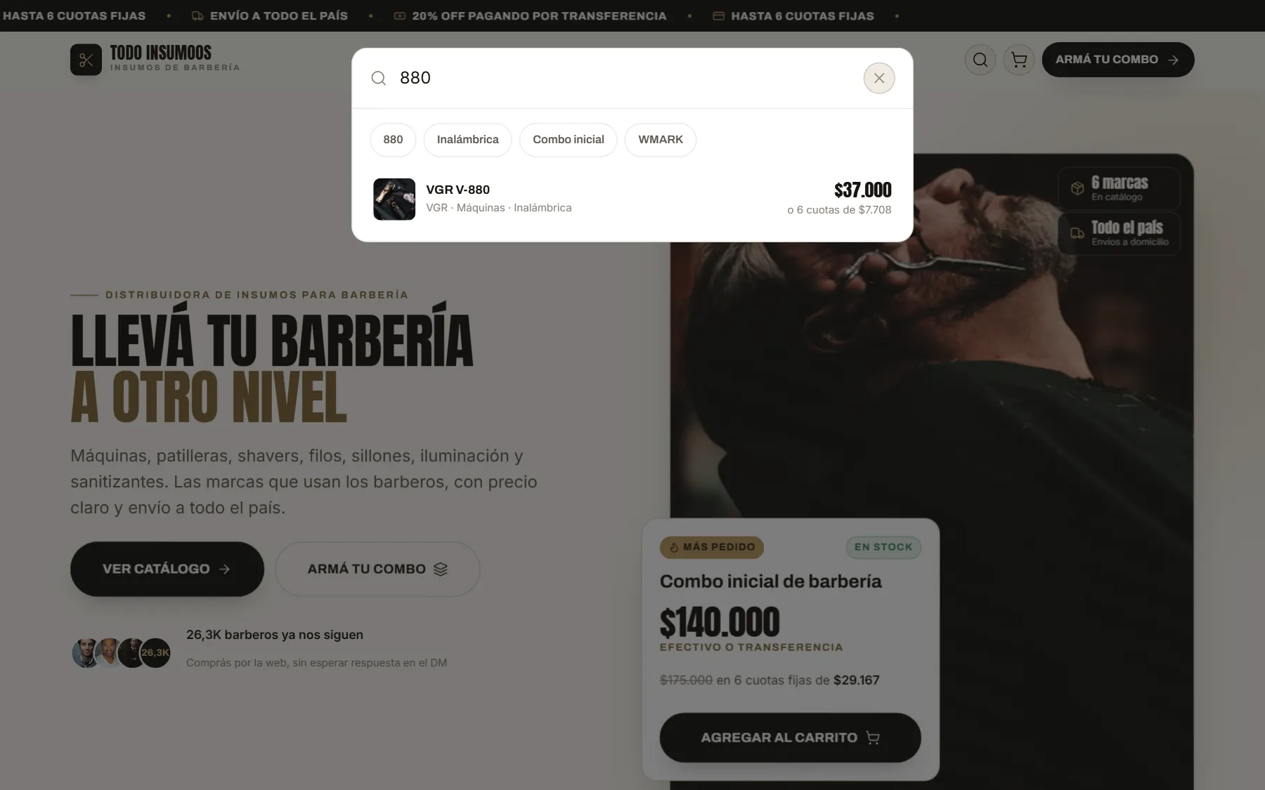 A search that speaks like a barber