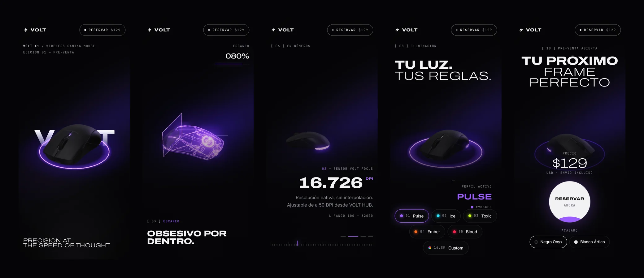 mobile · del hero a la reserva